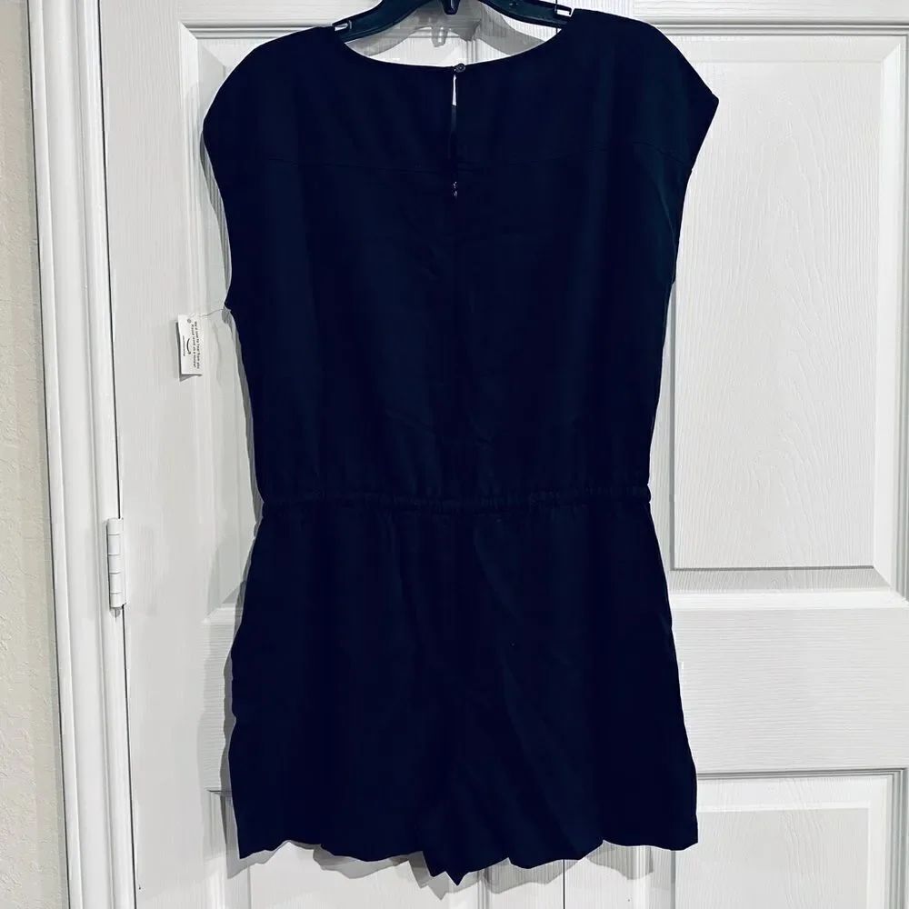 Daily Ritual Women's Tencel Sleeveless V-Back Romper - Picture 8 of 8